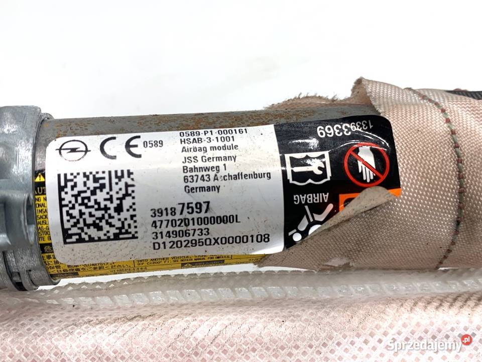 KURTYNA POWIETRZNA LEWY OPEL ASTRA K 39187597 podkarpackie