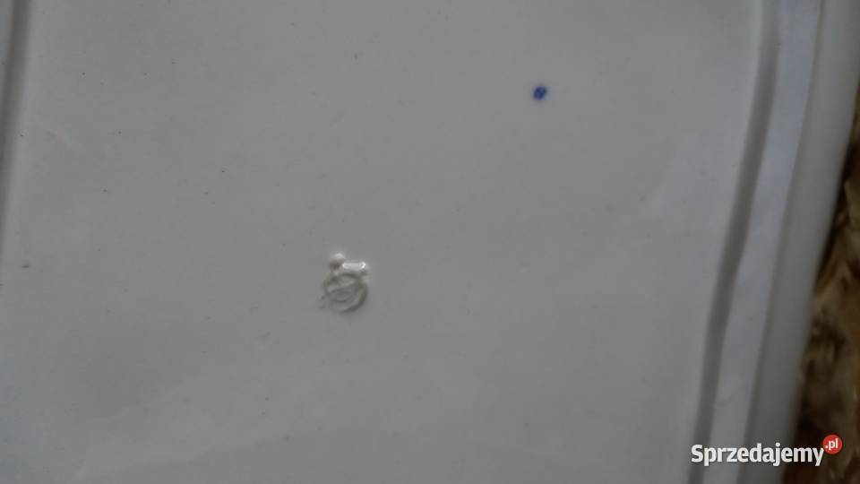 Kobalt złoto i brązduży polmisek Warszawa