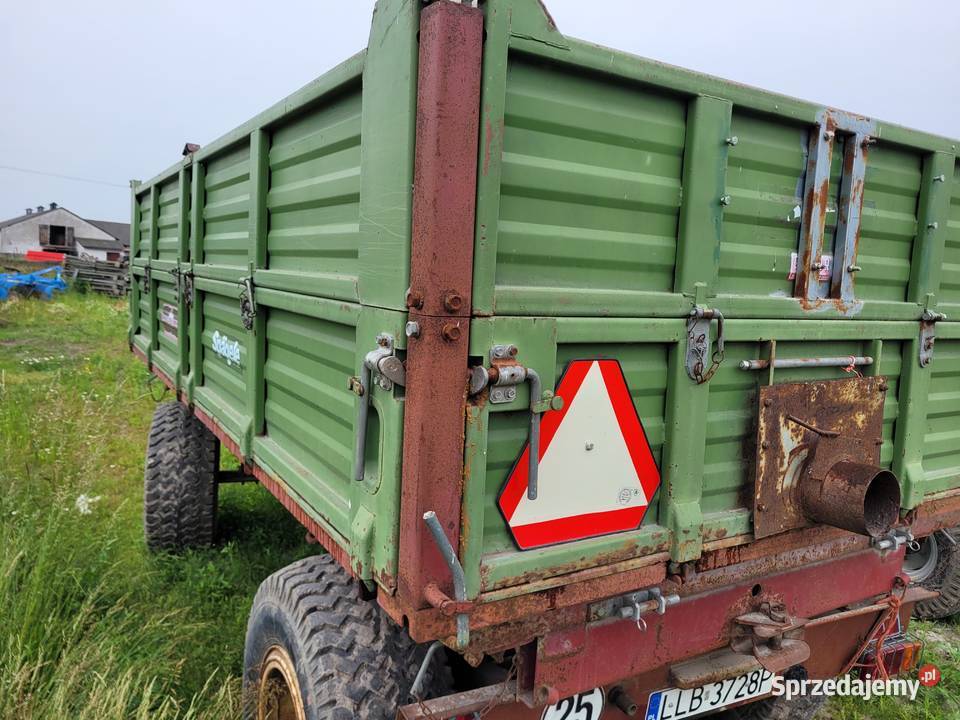 Przyczepa rolnicza Hilken 8t 3 stronny wywrot Przyczepy rolnicze Maszyny rolnicze lubelskie sprzedam