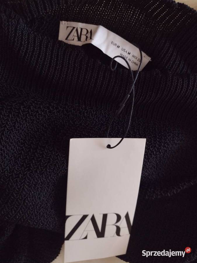 38M ZARACzarna bluzka pod marynarkę top z Moda i Styl Kraków