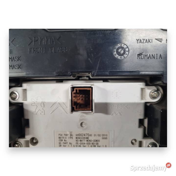 LICZNIK ZEGARY 9666276380 Peugeot 3008 5008 I 16 lubelskie Chełm