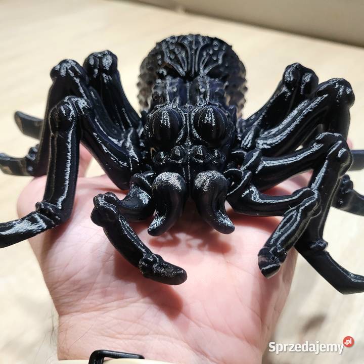 Realistyczny elastyczny pająk 3D wydruk PETG Figurki Krzyszkowice sprzedam