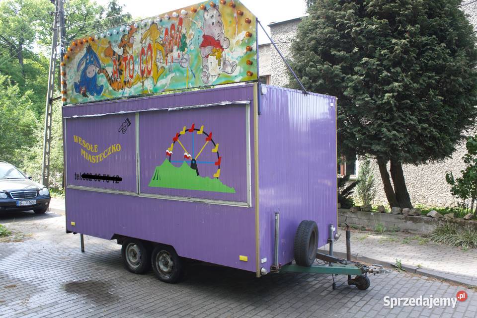 Przyczepa Wesołe Miasteczko Kiosk Gastronomia opolskie Kędzierzyn-Koźle