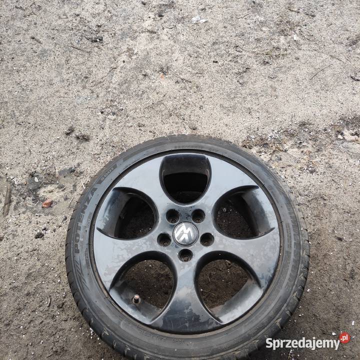 Komplet felg 5x112 17 golf 5 gti czarne Zaklików