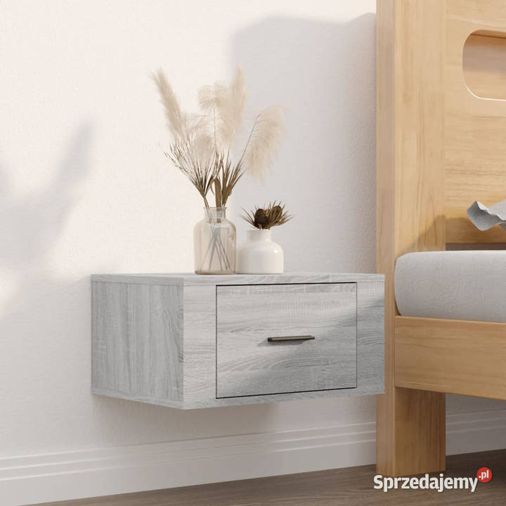 Wisząca szafka nocna szary dąb sonoma 50x36x25 Warszawa