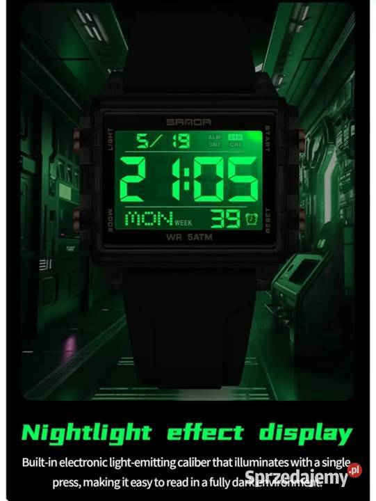 Zegarek elektroniczny Sanda modny Chrzanów