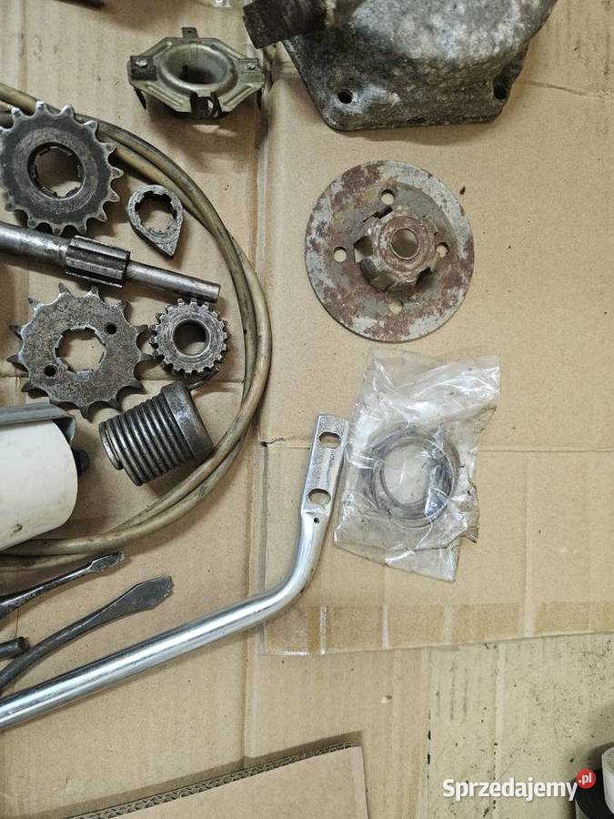 Części Romet Motorynka Komar Lampa Uchwyt Wałek Motocykle na części Kłodawa sprzedam