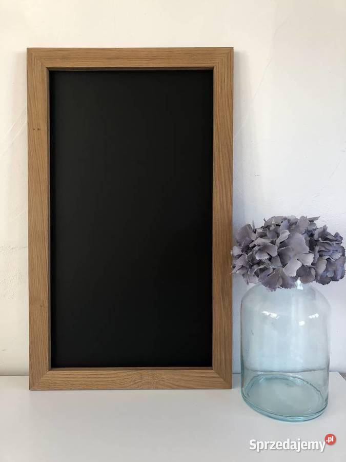 Tablica magnetyczno kredowa dębowa naturalne