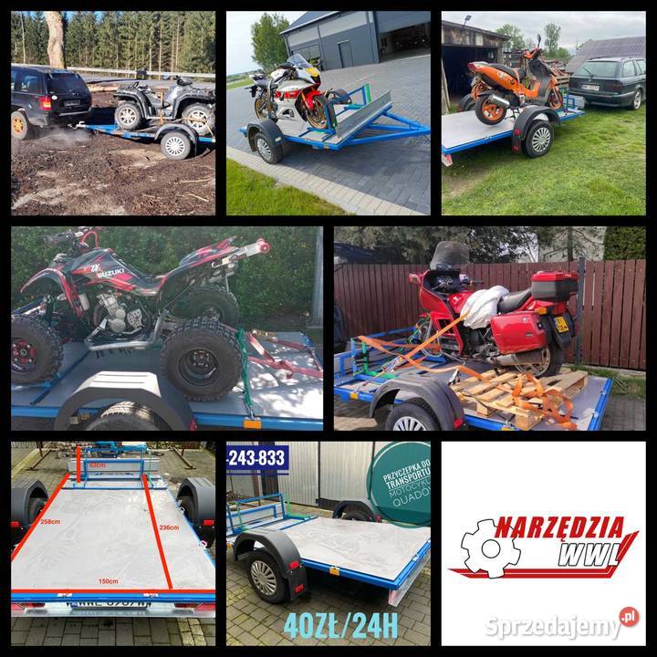 Przyczepa motocyklowa quad kosiarka Wołomin