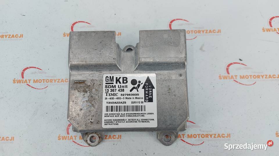 OPEL CORSA D 12 B moduł AIRBAG 13367438 Komputery Kielce