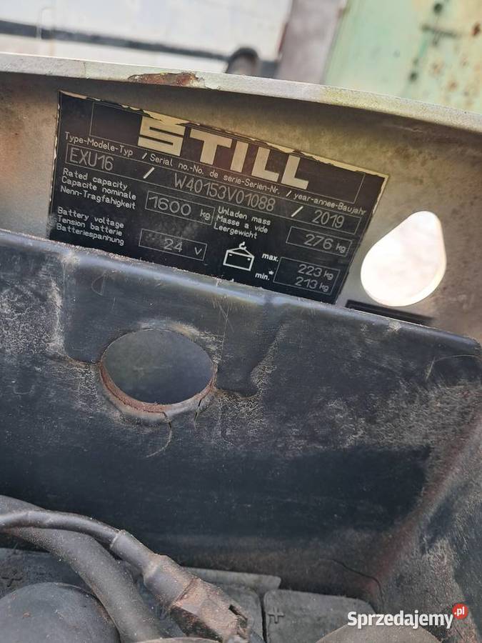 Wózek paleciak elektryczny Still EXU 16 2019r Biznes i Przemysł śląskie Bytom sprzedam