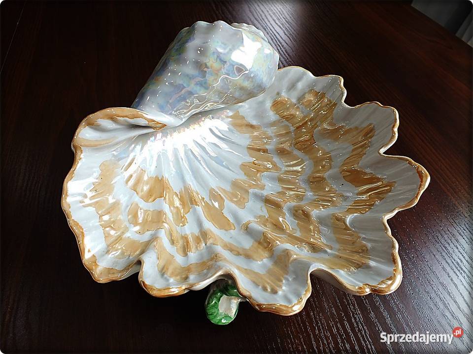 Patera Muszla na owoce porcelana glazurowana Żary