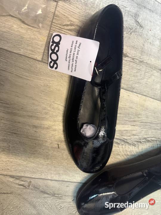 41 Asos Design Czarne baleriny z Londynu Nowe skóra ekologiczna Kraków