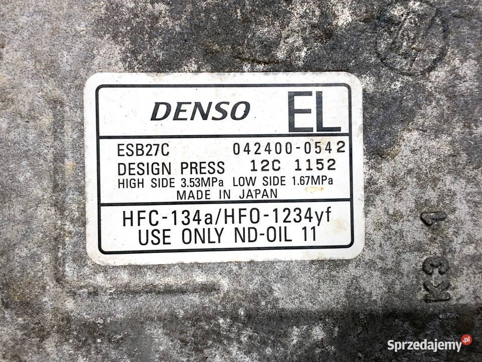 SPRĘŻARKA KLIMATYZACJI HONDA CRV V 0424000542 20 Kompresory klimatyzacji sprzedam