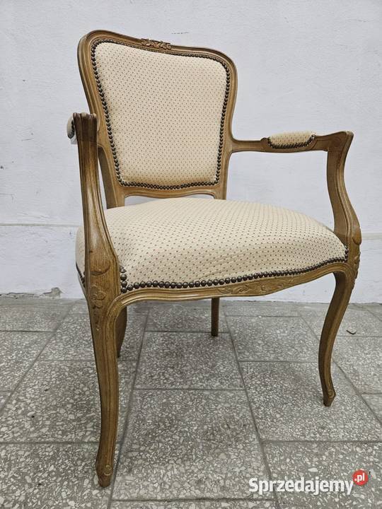 Ładny fotel ludwikowski Francja Nowy Sącz