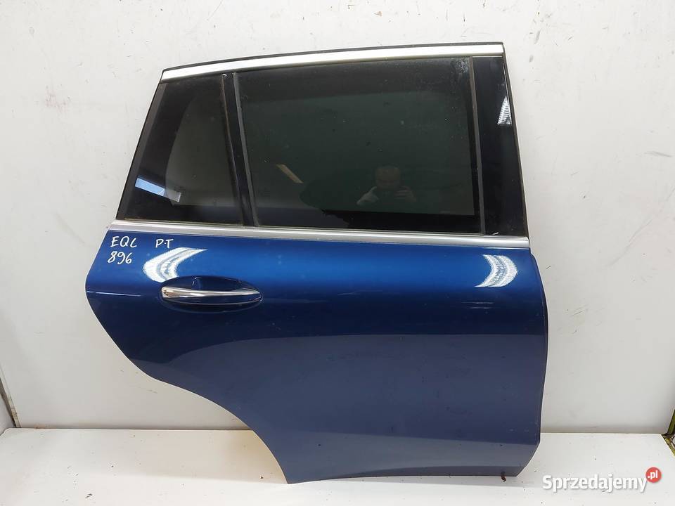 Mercedes EQC 400 W293 DRZWI PRAWE TYŁ niebieski