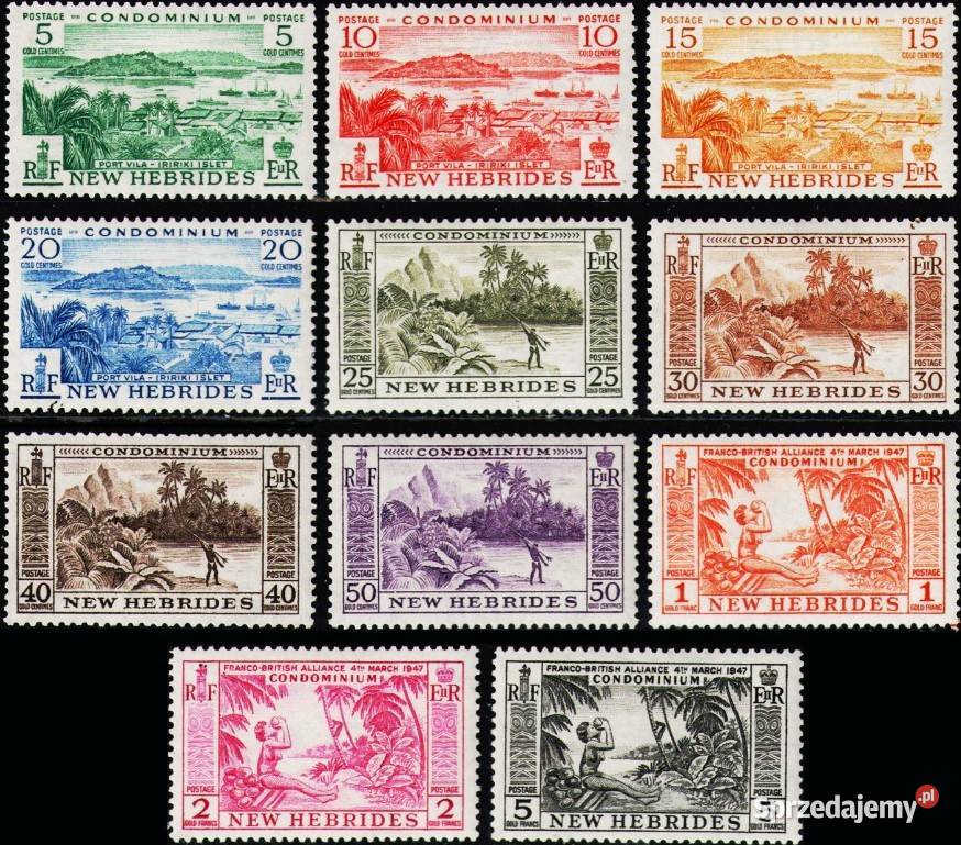 NOWE HEBRYDY 1957kompletna seria MNH wysyłka Człuchów