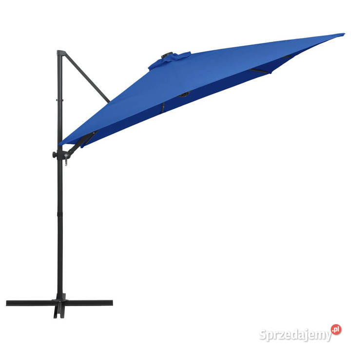 Parasol wiszący z LED i stalowym słupkiem Pozostałe Warszawa