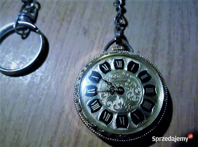 Zegarek kieszonkowy pozłacany 14k Lucerne made śląskie Poraj sprzedam
