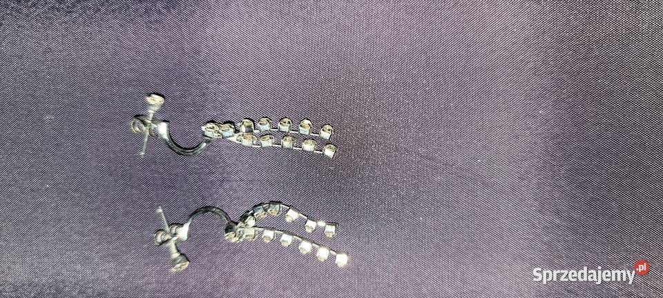 Kolczyki 2 sznureczki posrebrzane podkarpackie Rzeszów