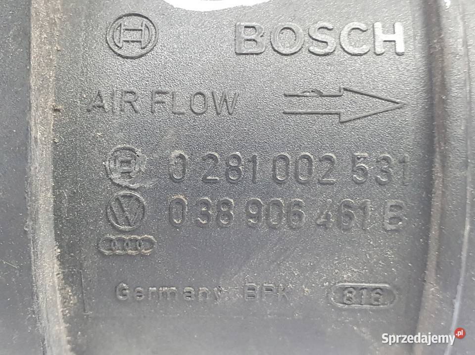 Audi A3 8L 19 TDI PRZEPŁYWOMIERZ POWIETRZA Janów
