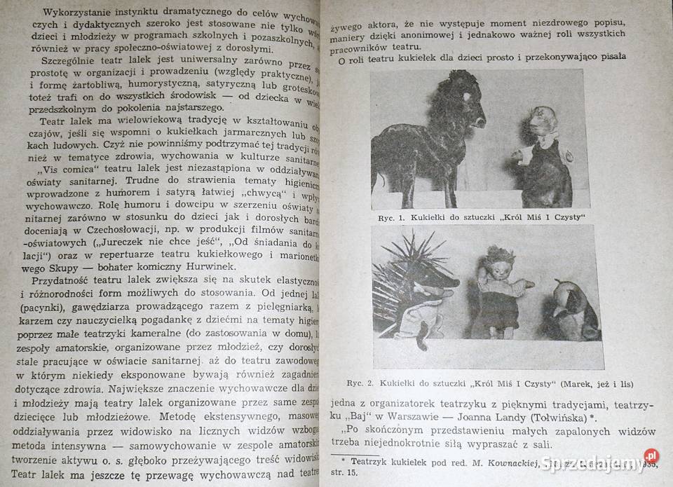 Kukiełki w oświacie sanitarnej 12 Chełm sprzedam