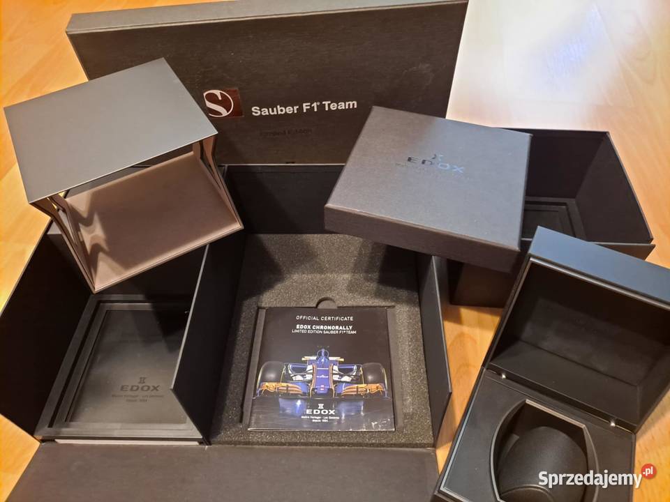 EDOX Sauber F1 Team limitowana kolekcja ETUI BOX małopolskie Kraków