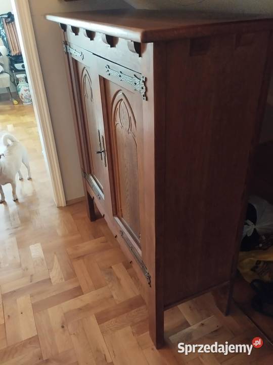 stara drewniana szafa bieliźniarka z okuciami lubuskie Gorzów Wielkopolski