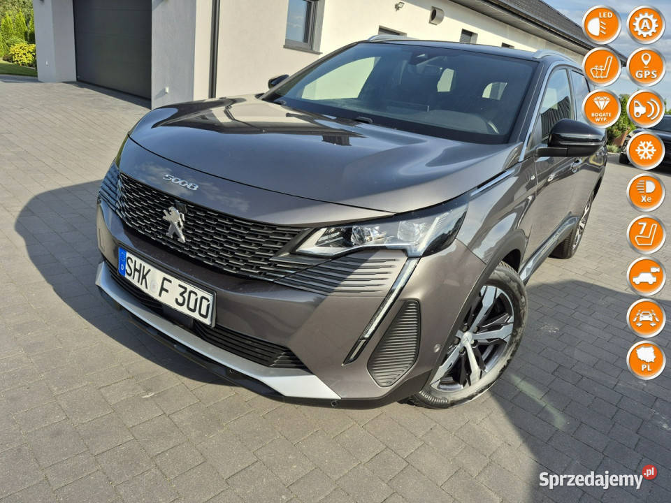 Peugeot 5008 kamera GT full led ALKANTARA 7 relingi dachowe Drelów