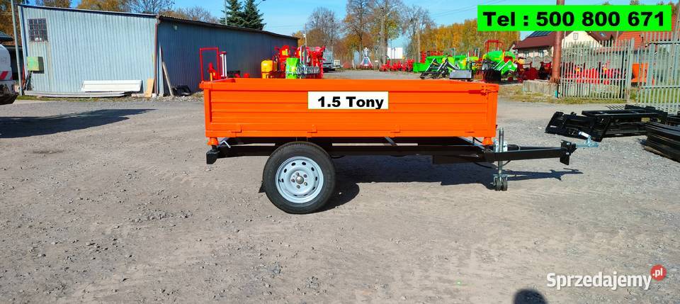Przyczepa Do Mini Traktora nieuszkodzony Przyczepy rolnicze Poznań