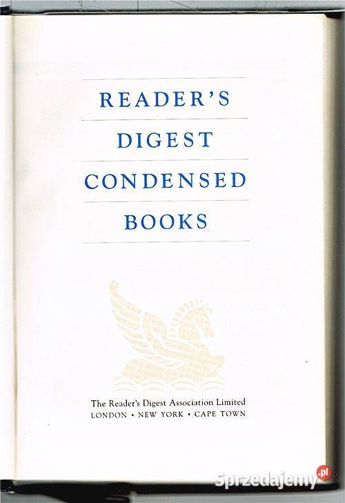 READERS DIGEST Condensed Books z serii KSIĄŻKI Proza i poezja śląskie Chorzów