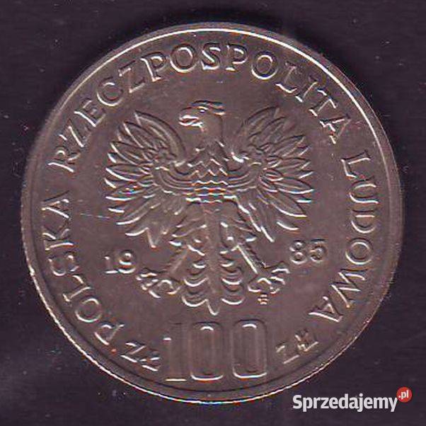 Moneta Przemyslaw II 100 1985 Kolekcje Gliwice