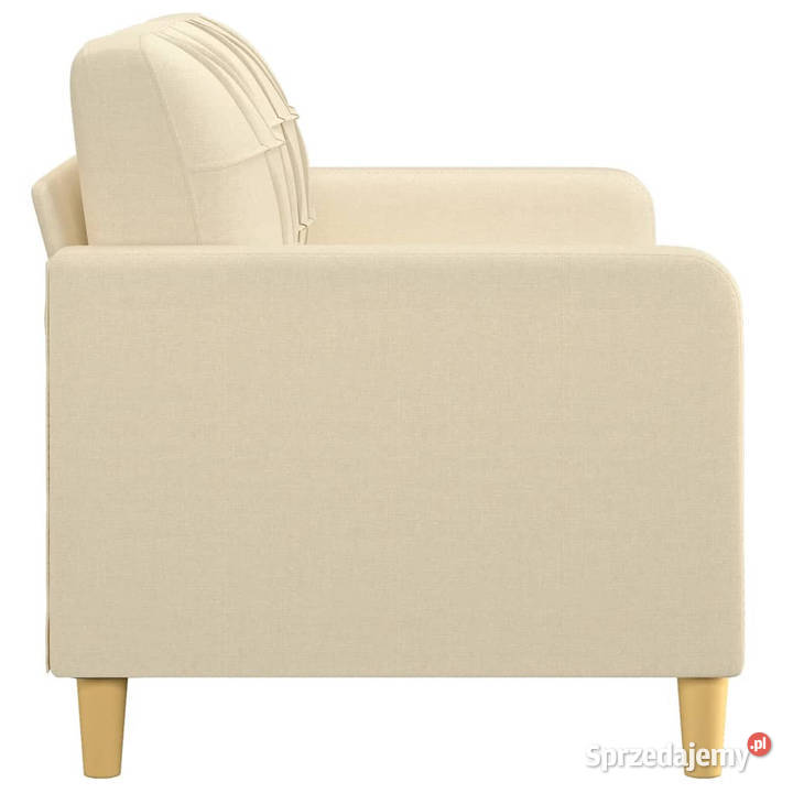 2osobowa sofa kremowa 140 tapicerowana tkaniną Warszawa sprzedam
