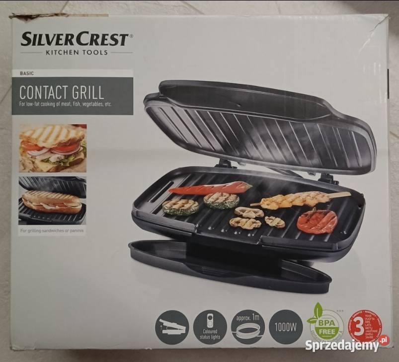 SILVERCREST grill kontaktowy 1000 W SKG 1000 C1 Ełk sprzedam