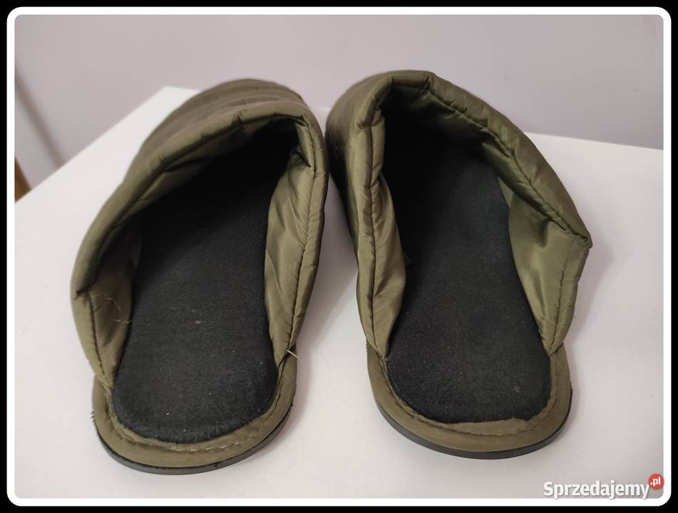 Oliwkowe kapcie klapki 4041 mało używane Płock