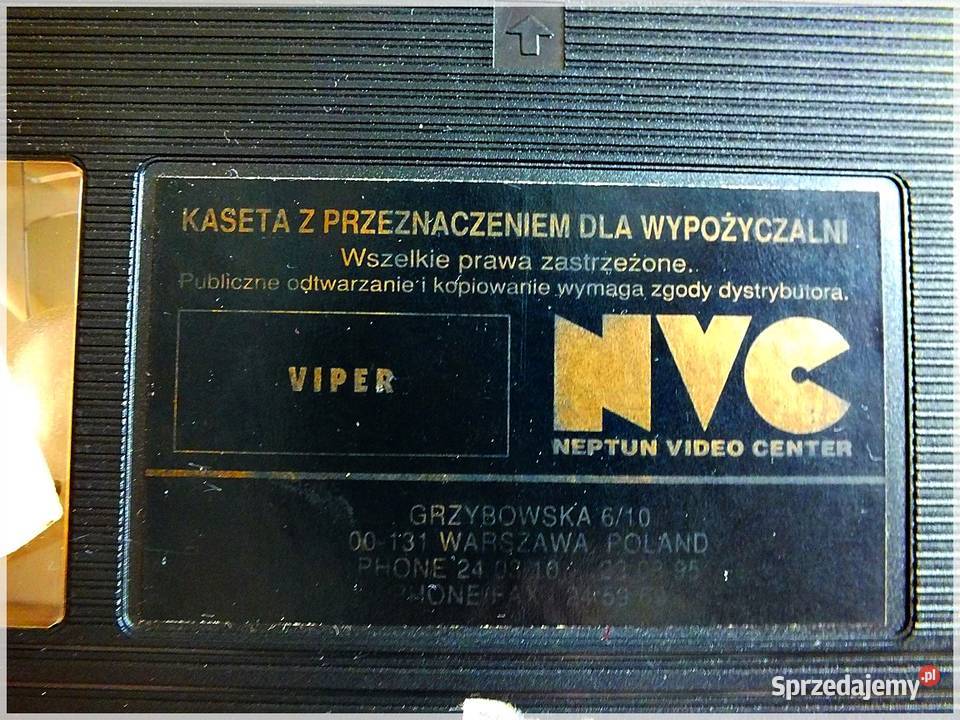 Kaseta VHS Film VIPER ŻMIJA Lorenzo Lamas