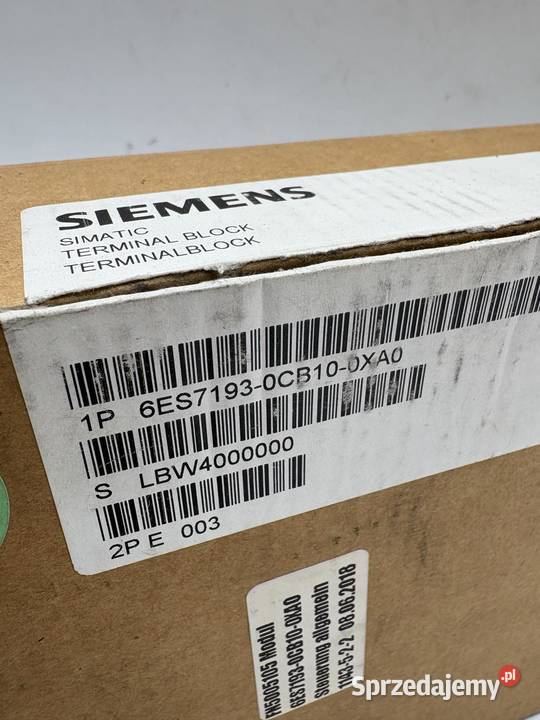 Siemens 6ES71930CB100XA0 Terminal Block Warszawa