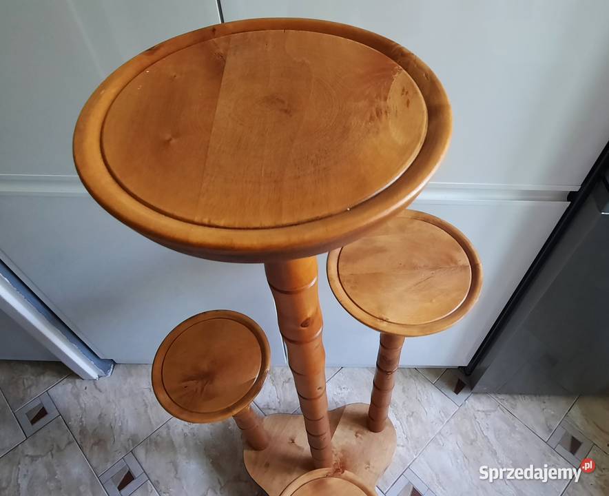 Kwietnik stojący 5 poziomów drewno Koszalin