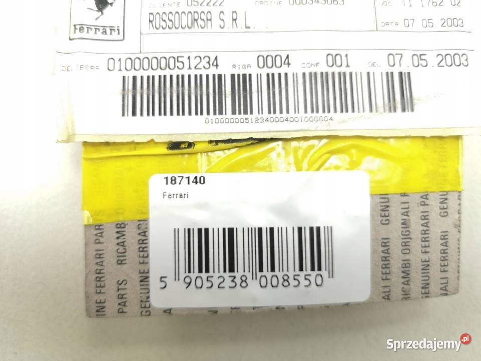 USZCZELNIACZ WAŁKA ROZRZĄDU FERRARI 360 187140 lubelskie sprzedam