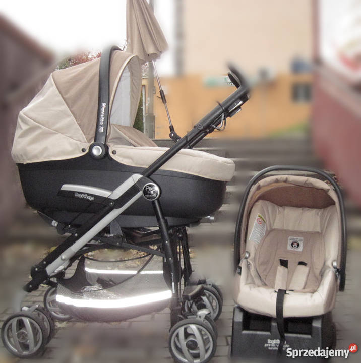 Wózek PegPerego Plico P3 zestaw 4 w 1 Amortyzatory  Wielofunkcyjne Łódź