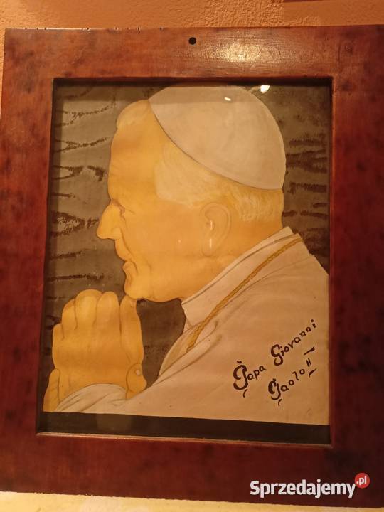 OBRAZ PAPIEŻA JANA PAWŁA II 71X51 Mikołów sprzedam