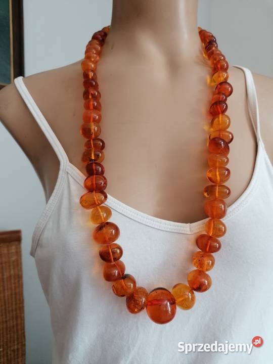 Naszyjnik Bursztyn Vintage 150gram Białystok sprzedam