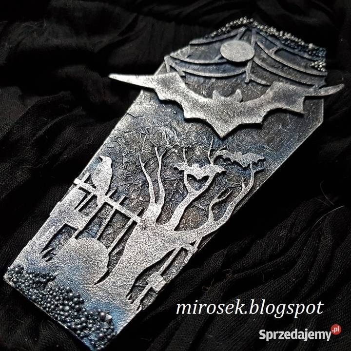 Halloween mroczna zakładka do książki ręcznie Łódź