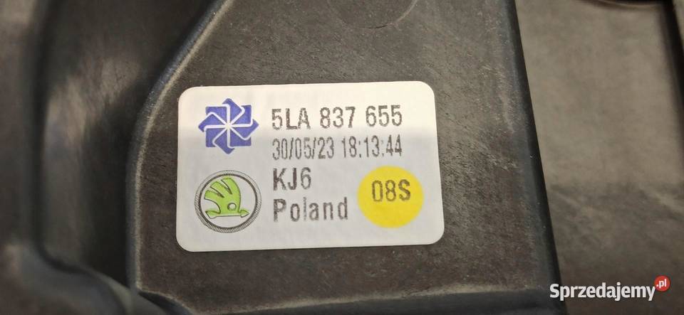 SKODA ENYAQ MECHANIZM PODNOSZENIA SZYBY LEWY osobowe