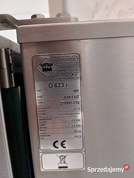 Piec konwpar Retigo GN 23 O 623 i z podstawą Wrocław