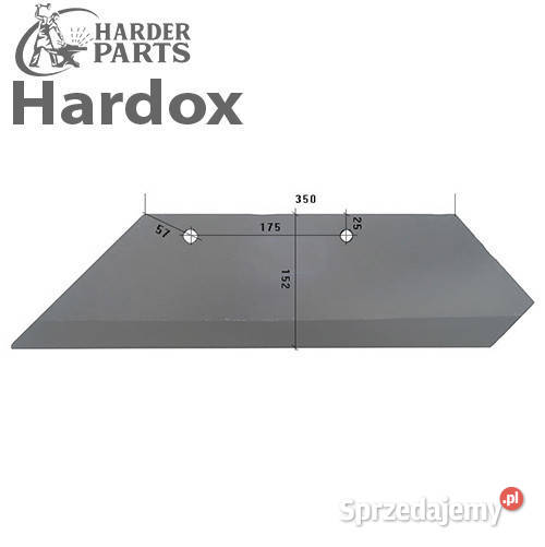 Lemiesz 300hektarów HARDOX 35043L części do Suwałki