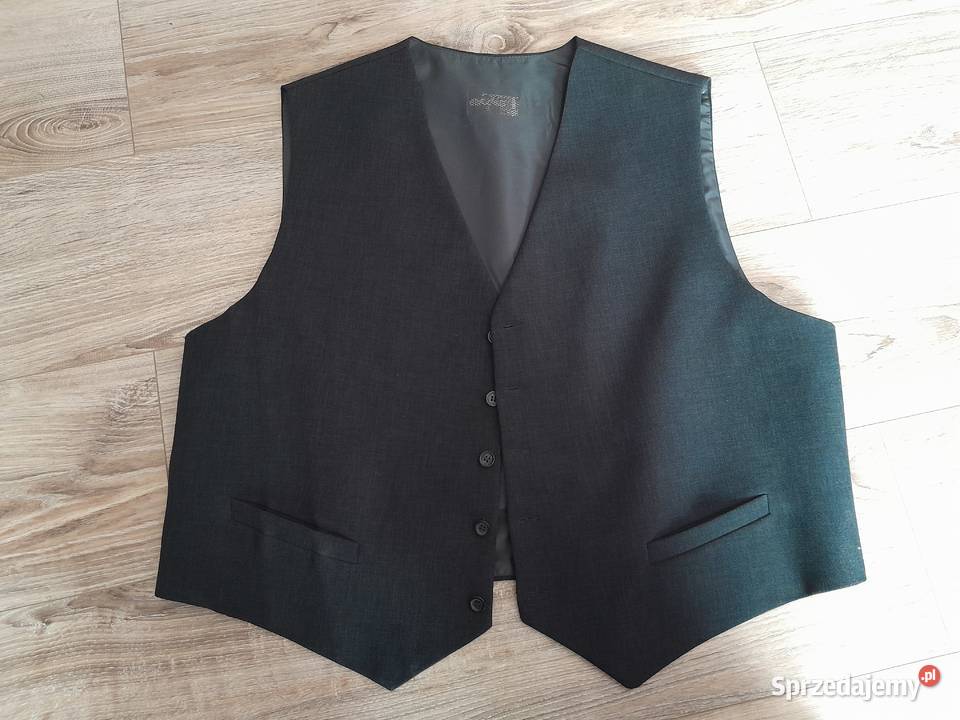 Kamizelka garniturowa czarna 60 sprzedam