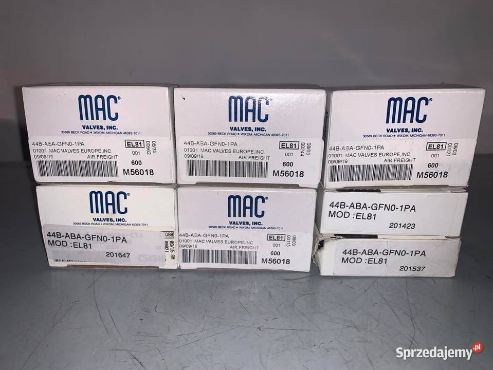 Elektrozawór MAC 44BABAGFN01PA mazowieckie Warszawa