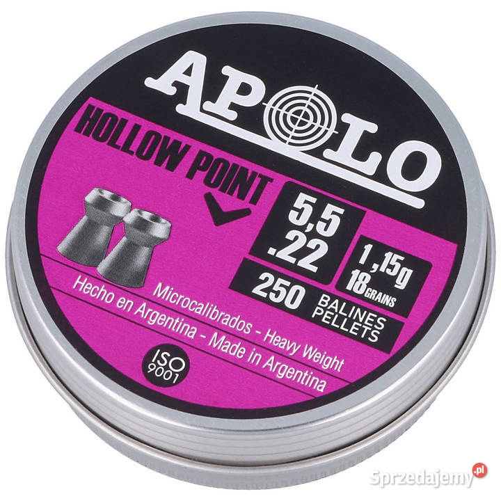 Śrut Apolo Hollow Point 552 mm 250 115g180gr Maciejowice
