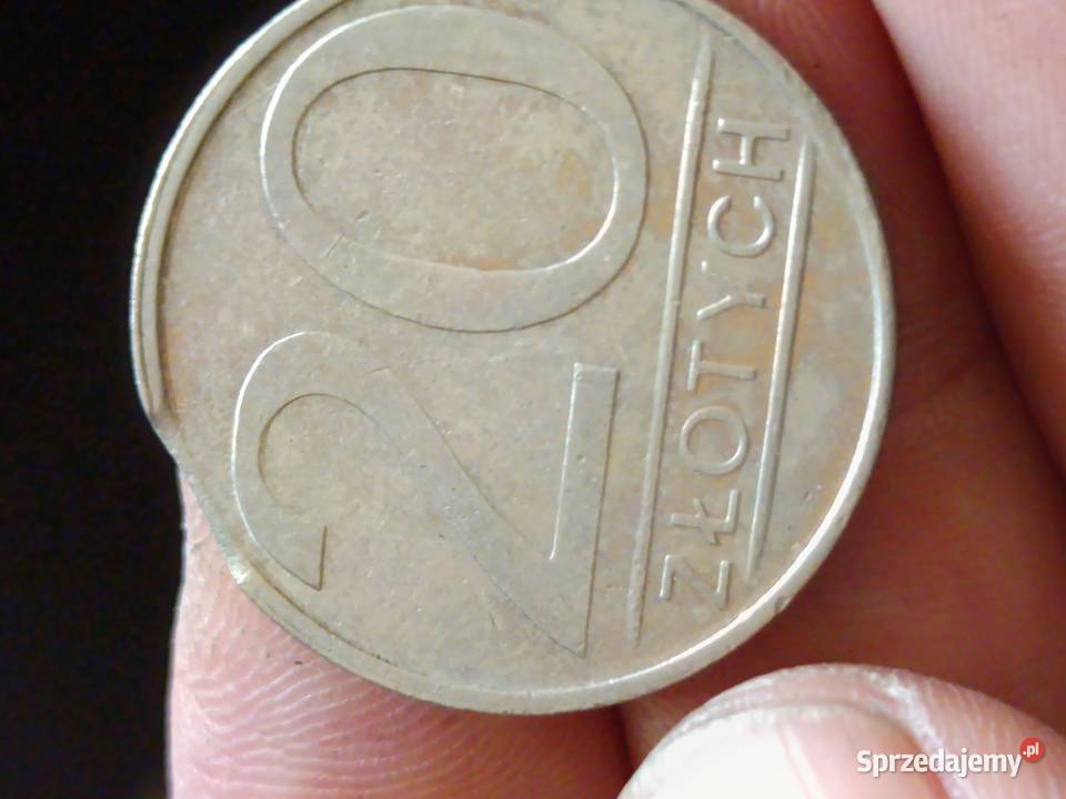 Sprzedam 20 zloty 1986 odkroj blachy
